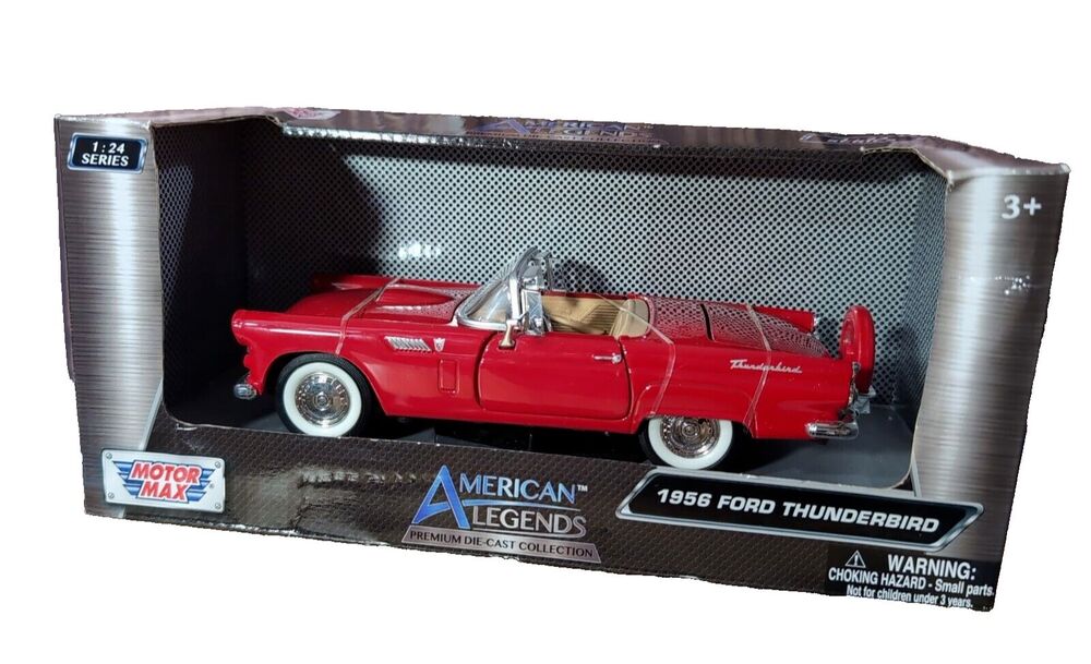 1956 Ford Thunderbird Convertible MotorMax Die-Cast Metal Factory Toy 1:24